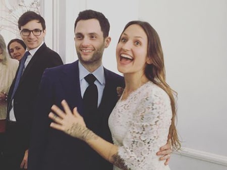 Penn Badgley and Domino Kirke married in a private courthouse wedding in Brooklyn